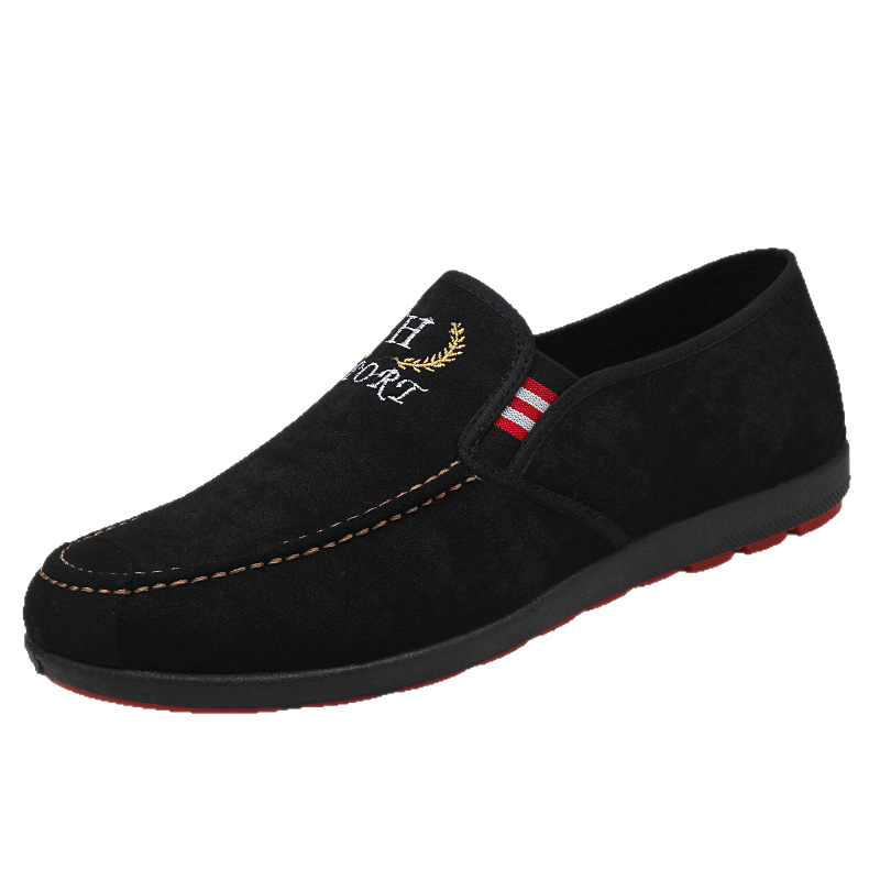 Mocasines Cowhide-Soled Low-Top Canvas