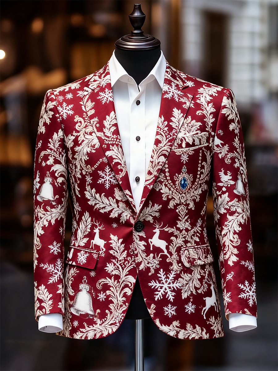 Ejecutivo casual Christmas Suit Outerwear para hombre