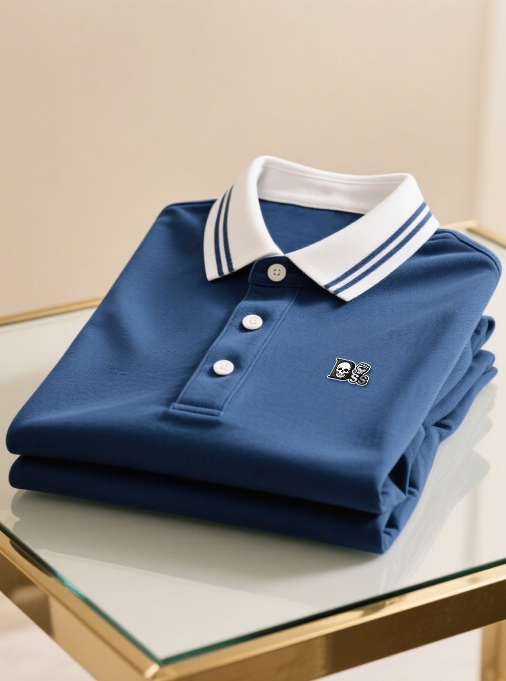Camisa polo ejecutivo casual Button de manga corta para hombre