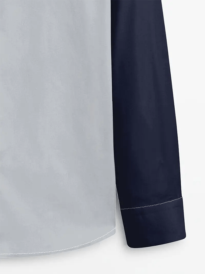 Camisa a rayas ejecutivo casual para hombre