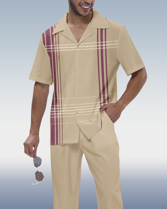 Camisa Rianmond Check estampado de manga corta Walking Set 350 para hombre