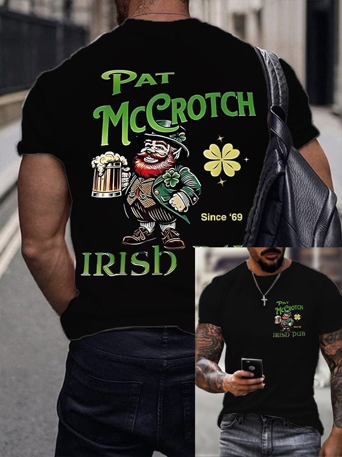 Camisa St. Patrick's Day estampado para hombre