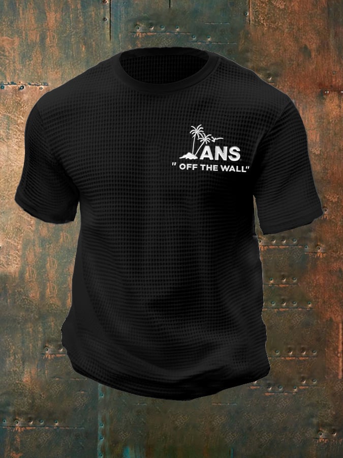 Camiseta casual Sports Logo Waffle para hombre