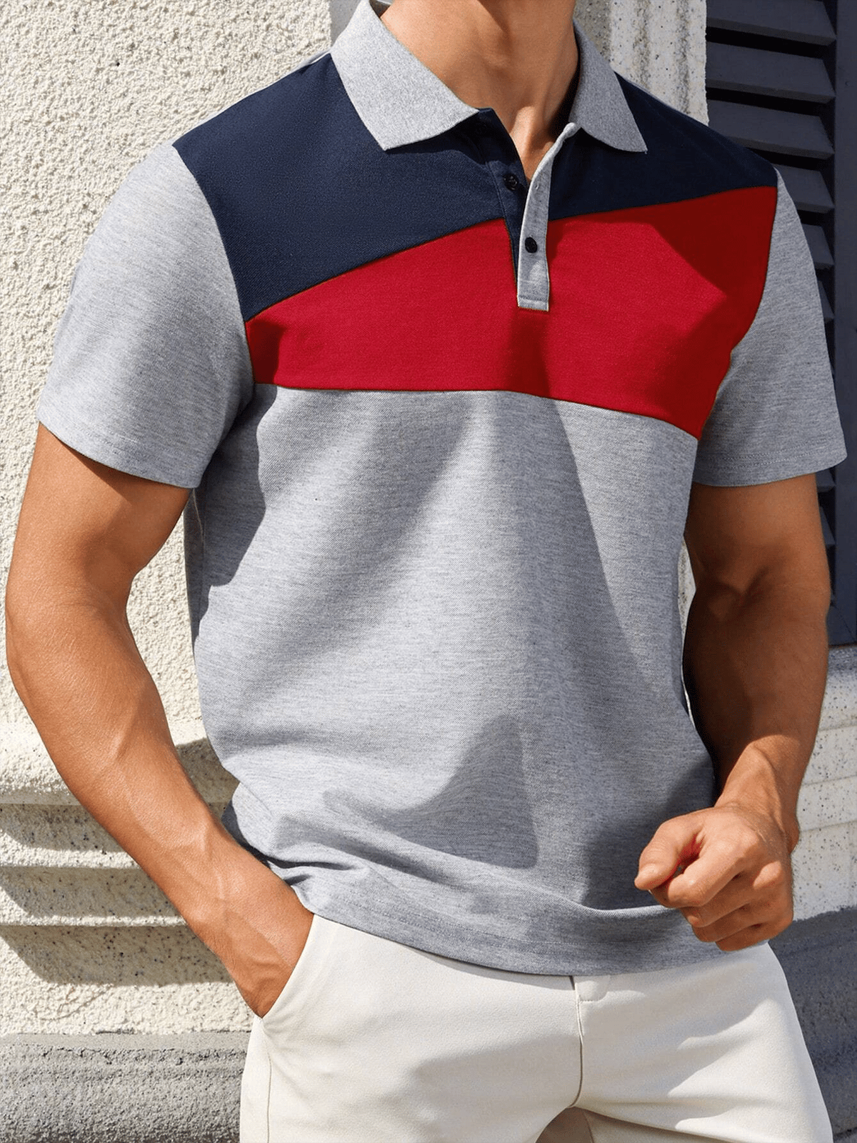 Camisa casual ejecutivo de moda polos para hombre