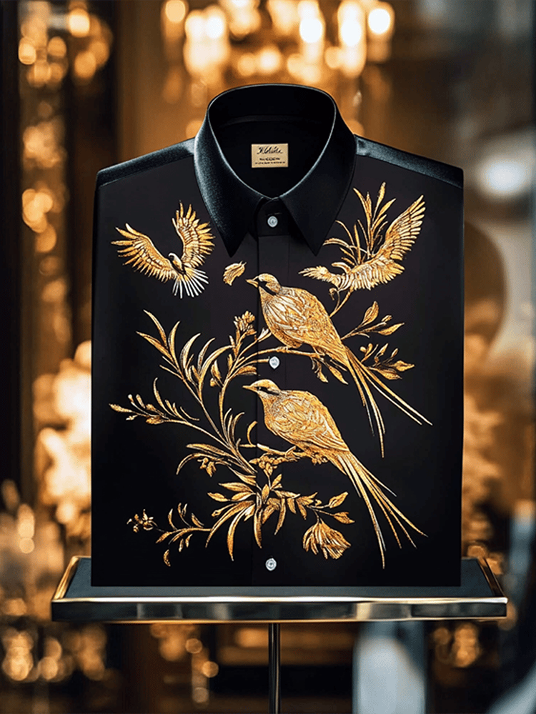 Camisa de lujo ejecutivo de manga larga para hombre