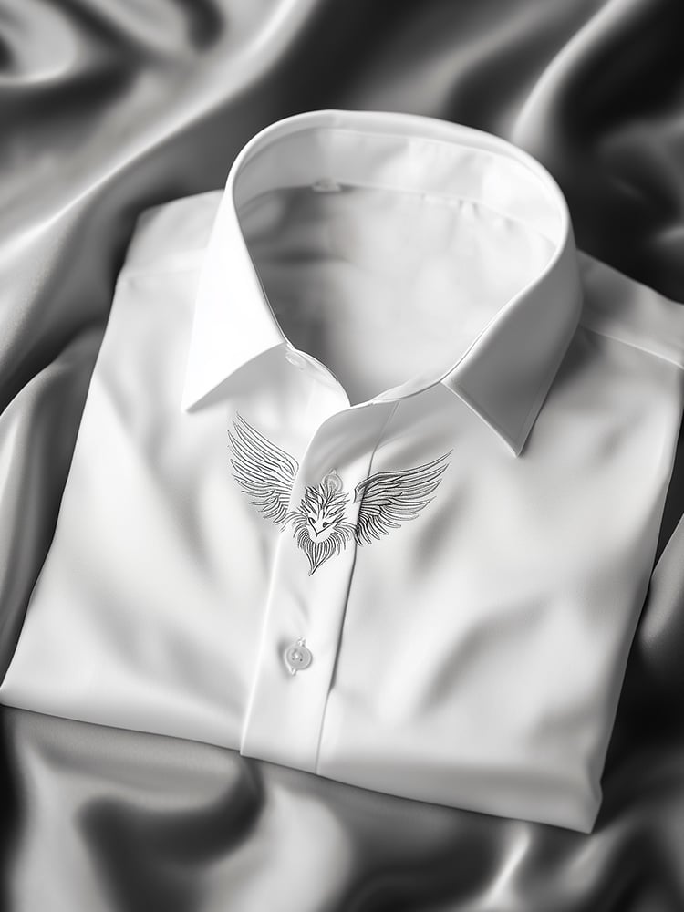 Camisa ejecutivo casual solapa de manga corta para hombre