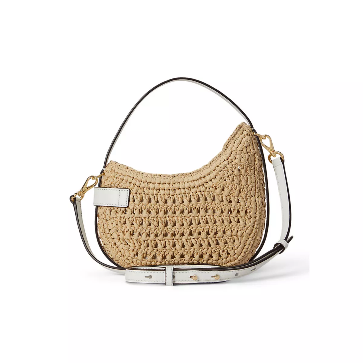 Woven Straw Small Tasha Crossbody Bag - 4