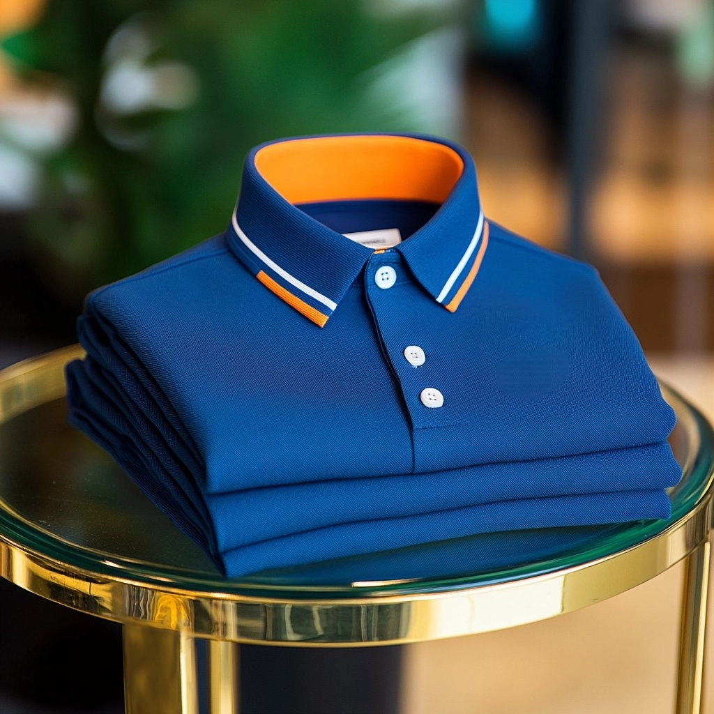 Camisa polo ejecutivo casual bordado Button de manga corta para hombre