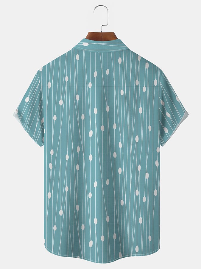 Trendy Geometric Princamiseta para hombre