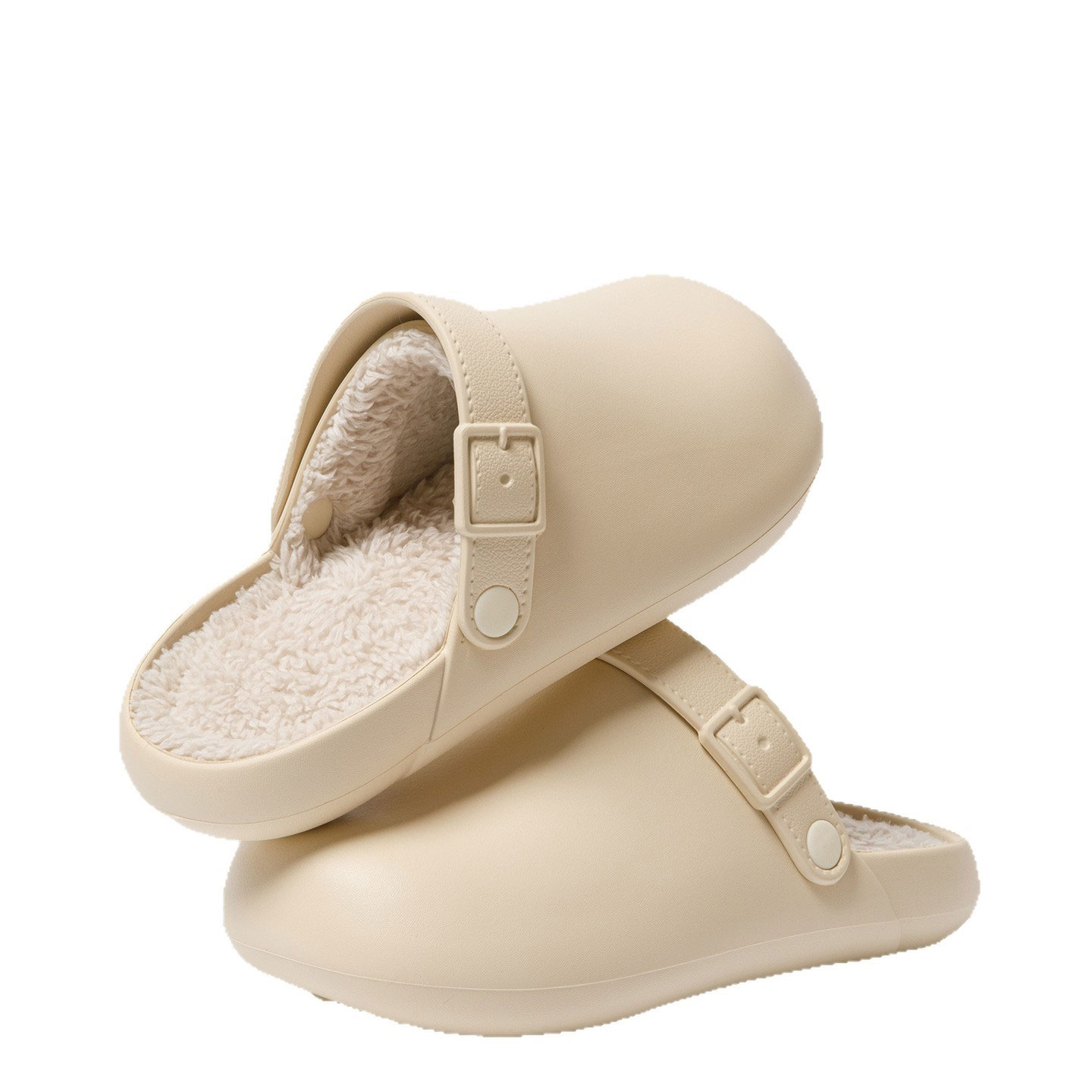 Simple, non-slip, warm de algodón slippers for indoor use, home, and couples.