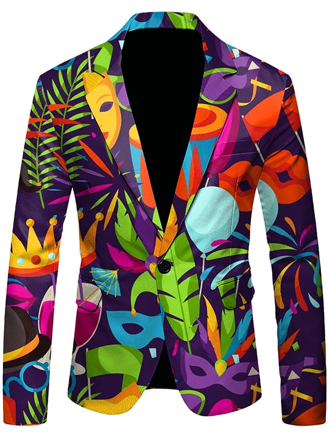 para hombre Versatile With Carnival Design saco