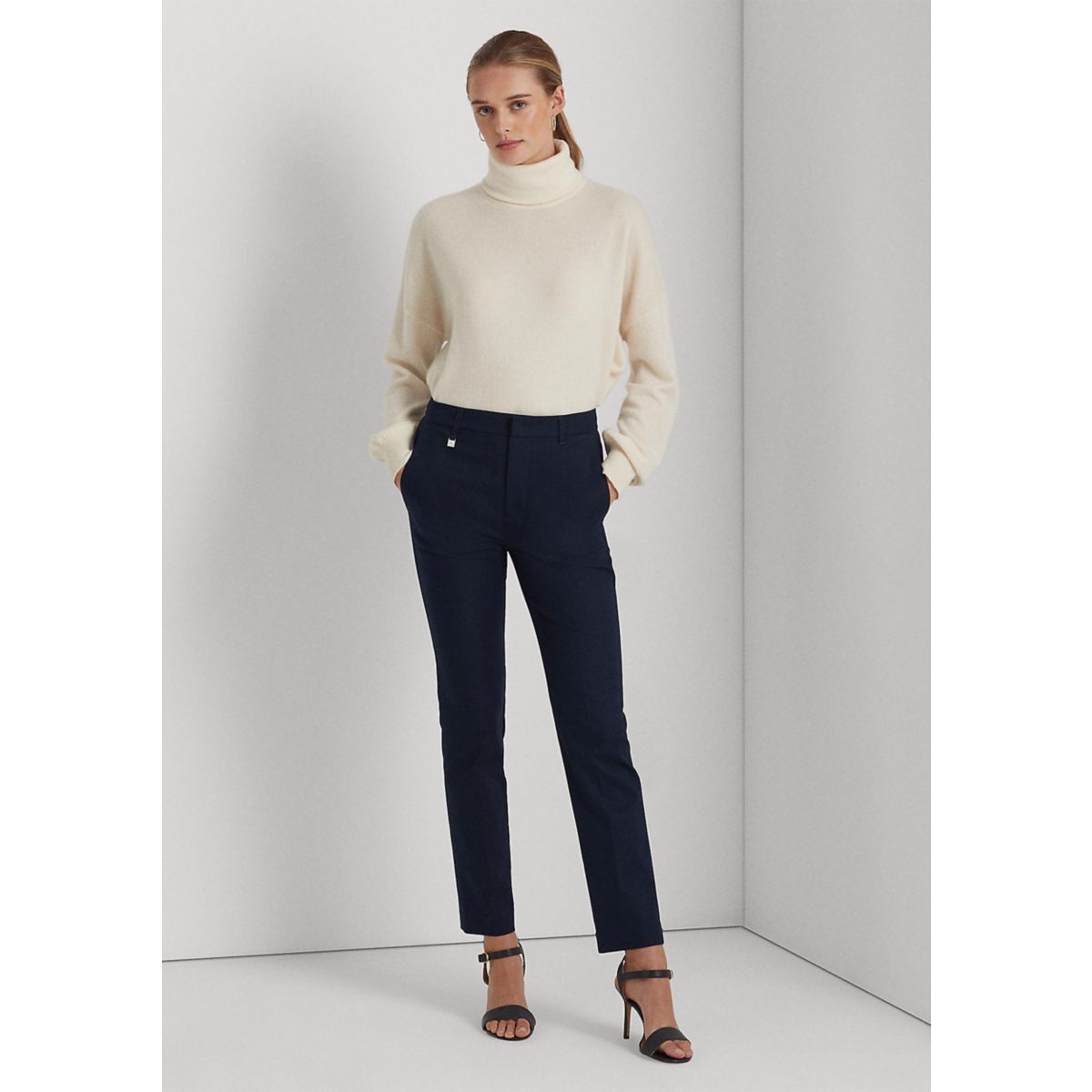 Petite Stretch-Cotton-Blend Pants - 4