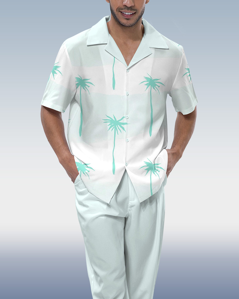 Rianmond Coco de manga corta Walking Suit para hombre
