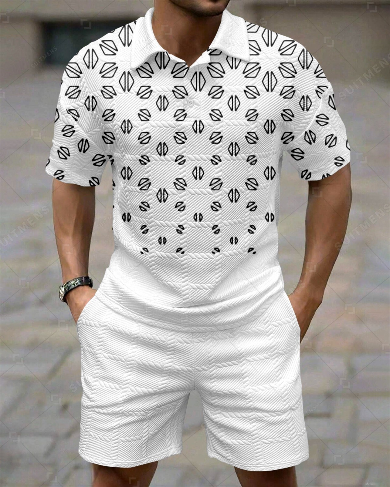 Camisa polo Textured Summer Set 263 para hombre