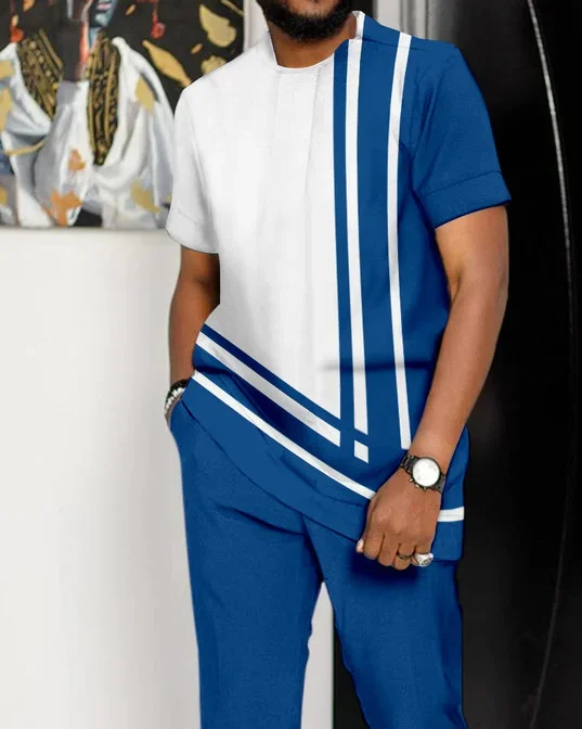 Casual Colorblock Walking Suit-483 para hombre