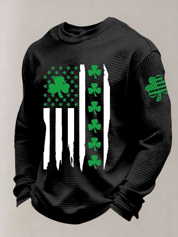 St. Patrick's Day estampado casual Top para hombre