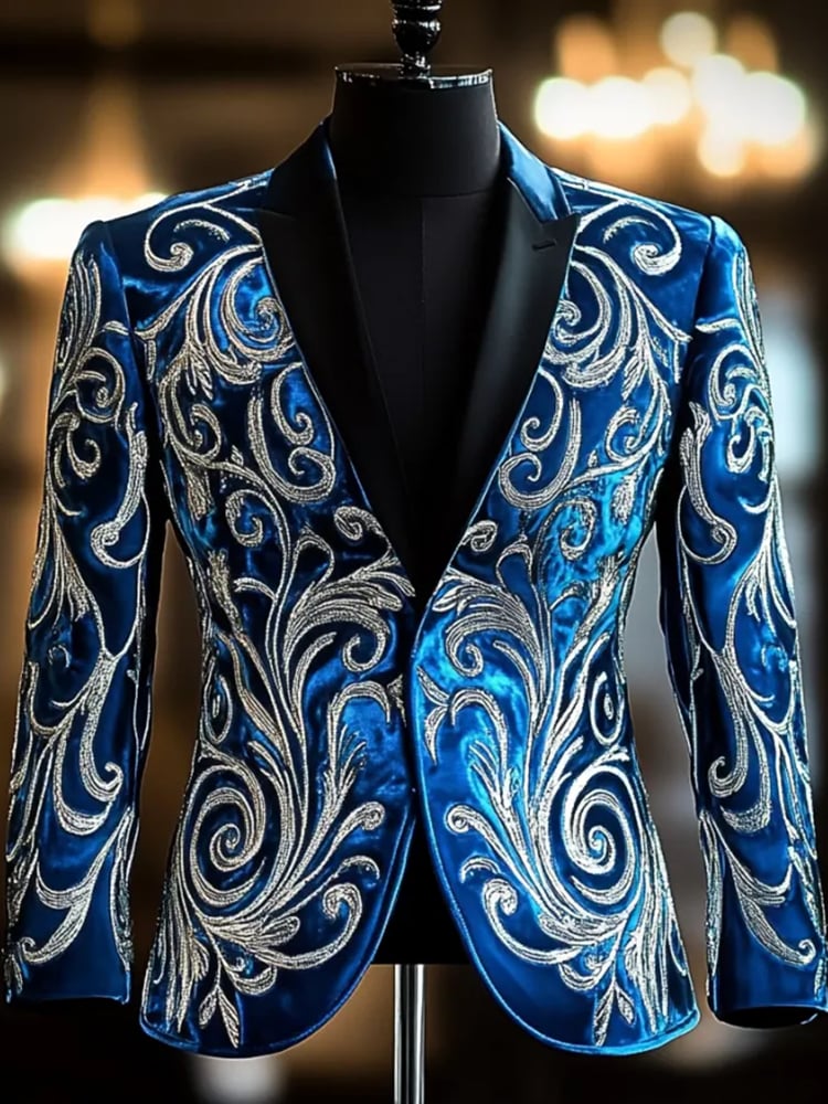 De lujo ejecutivo estampado sacos para hombre