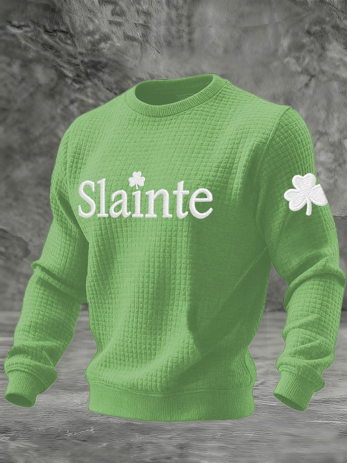 Camiseta retro St. Patrick's Day estampado para hombre
