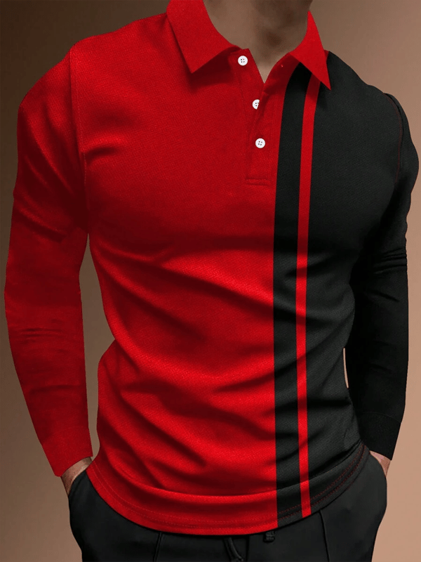 Camisa casual ejecutivo de moda polos para hombre