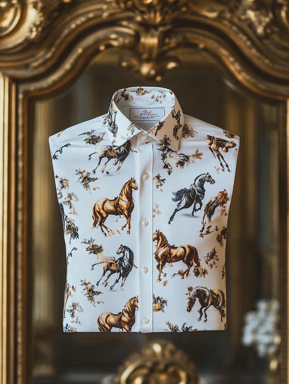 Camisa Jockey de manga corta para hombre