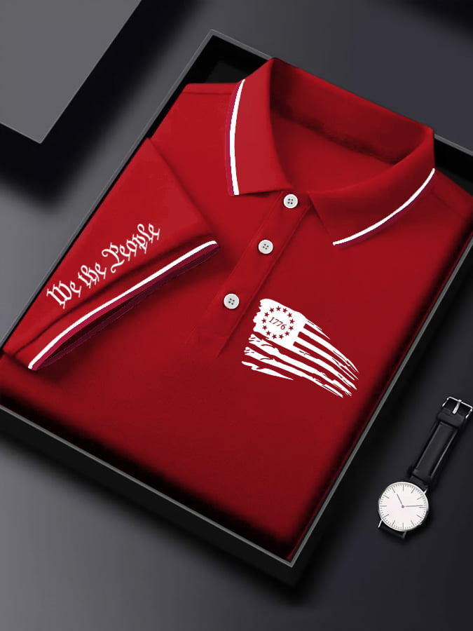 Camisa polo 1776 estampado para hombre