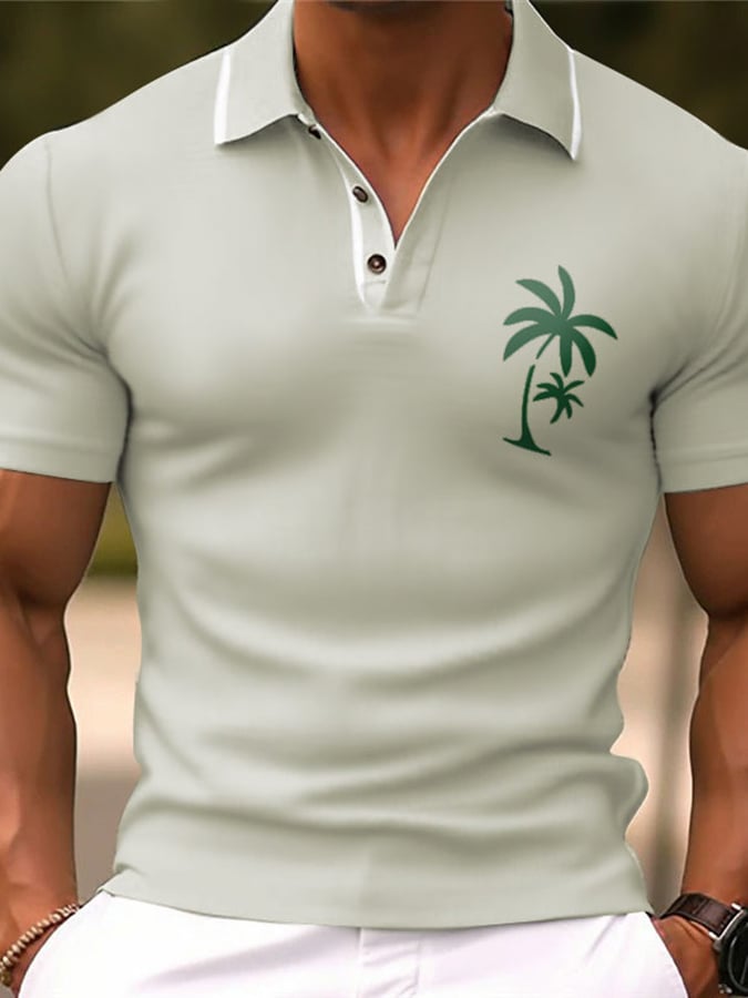 Camisa polo de moda de manga corta para hombre