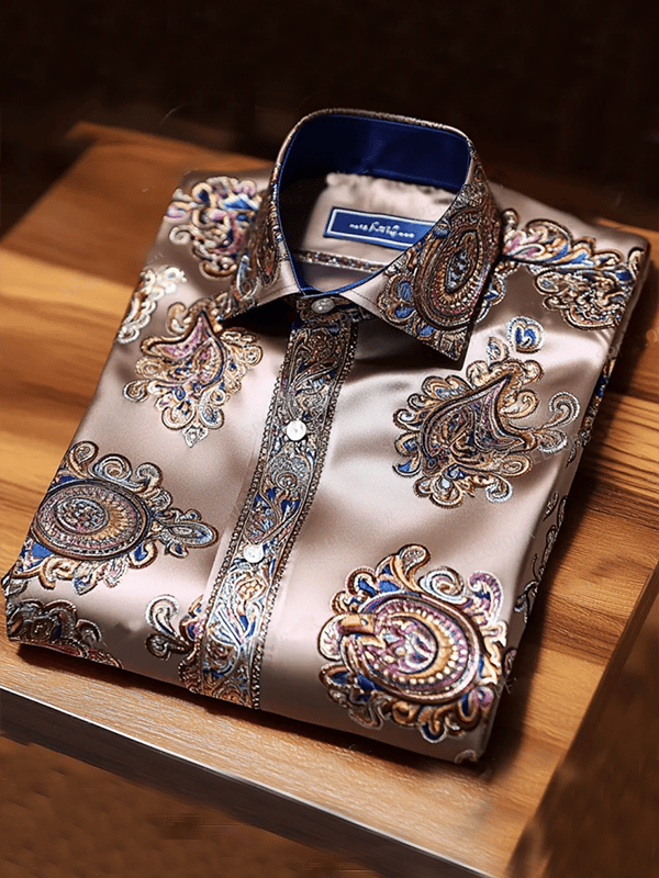 Camisa de lujo Gorgeous de manga larga para hombre
