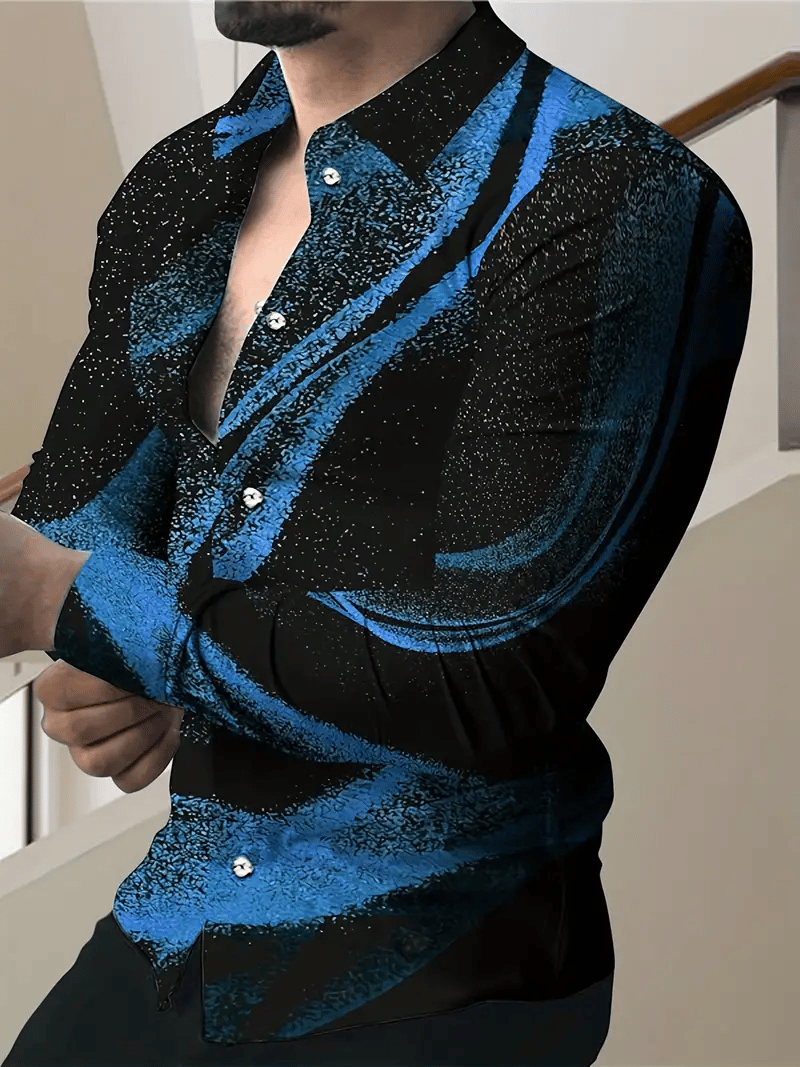 Camisa a cuadros ejecutivo de manga larga para hombre