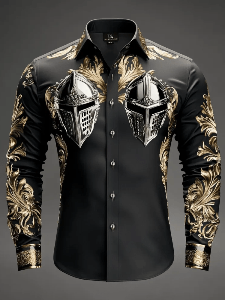 Camisa de lujo Gorgeous de manga larga para hombre