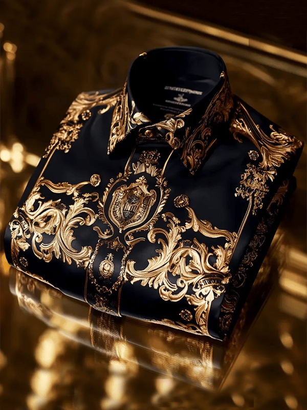 Camisa de lujo Gorgeous de manga larga para hombre