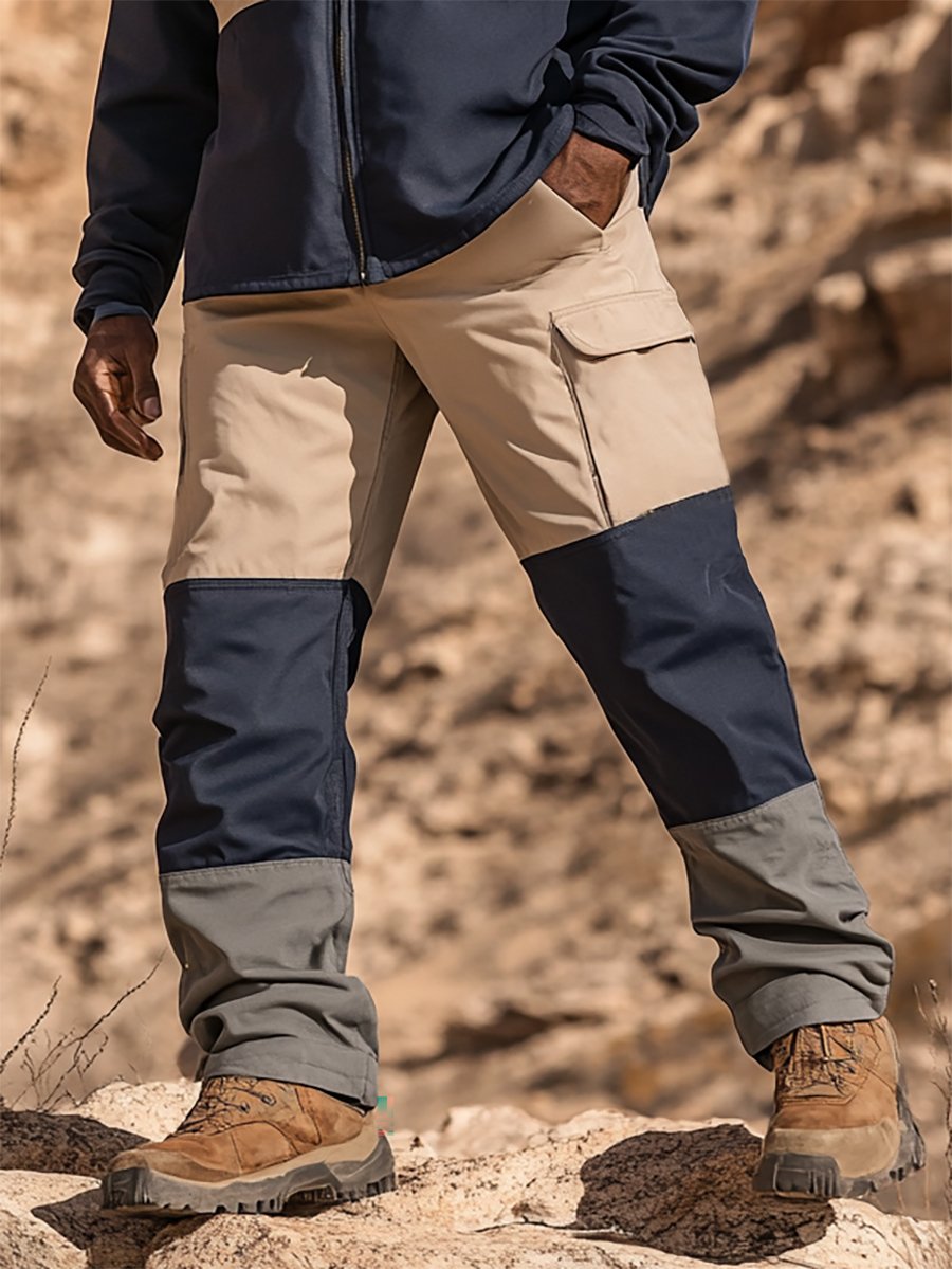 Vintage Multi-bolsillo Overalls para hombre