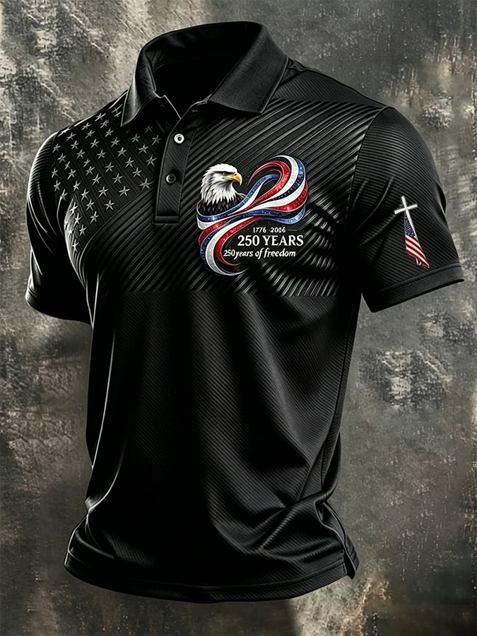 Camisa polo U.S. 250th Anniversary estampado para hombre