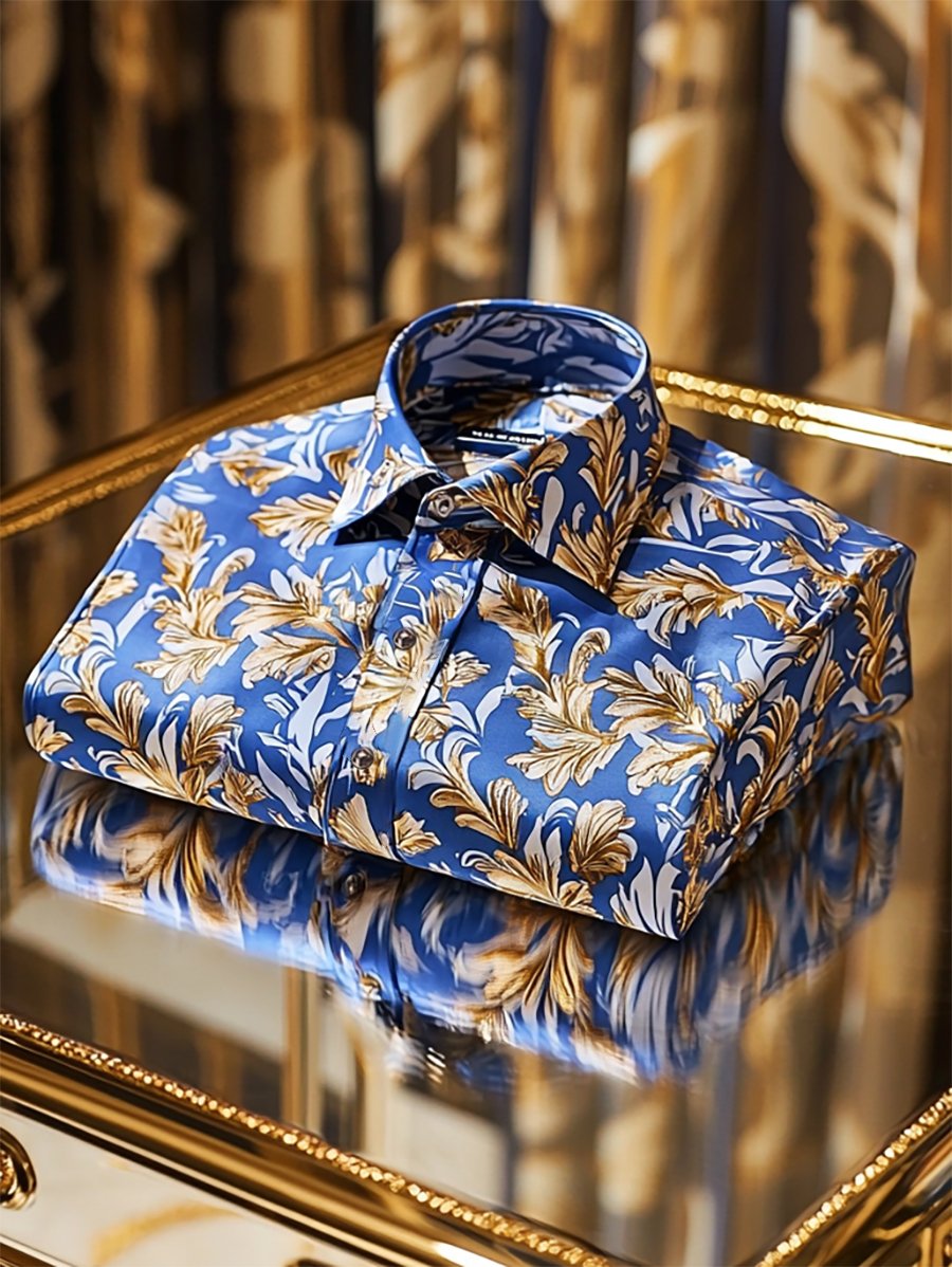 Camisa ejecutivo casual de manga larga para hombre
