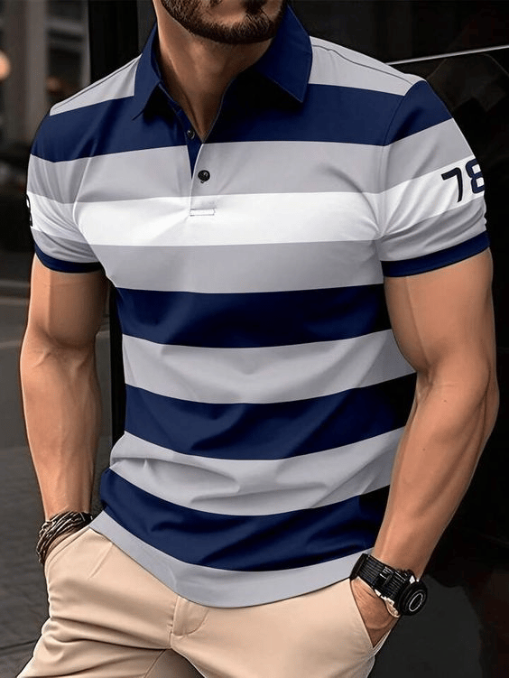 Camisa casual ejecutivo de moda polos para hombre