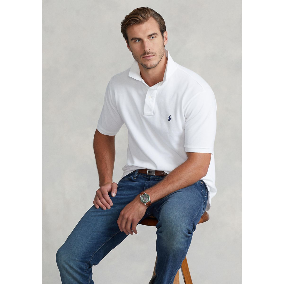 Big & Tall Classic Fit Mesh Polo Shirt - 3