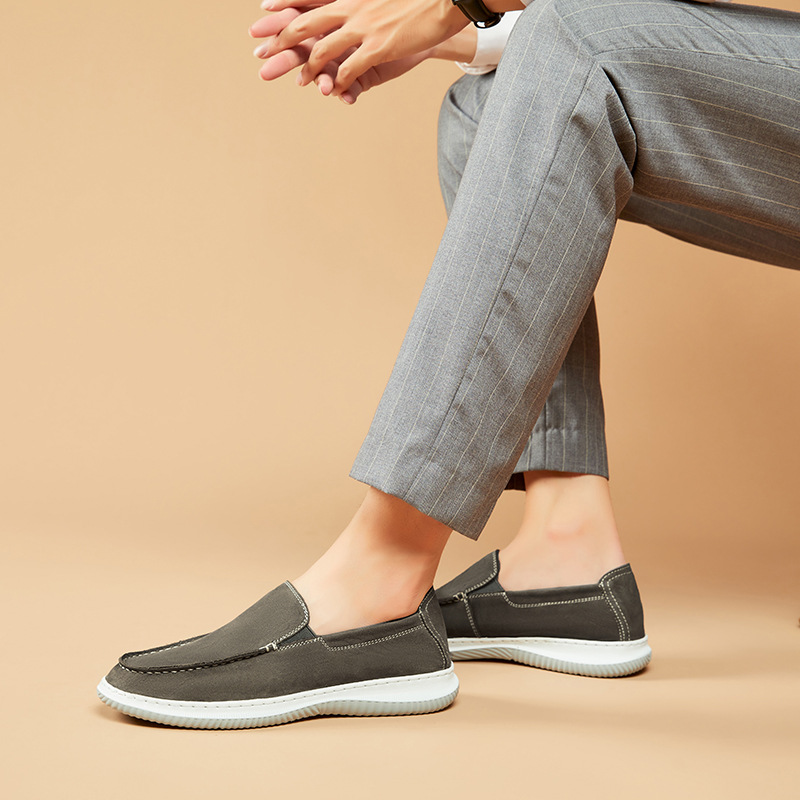 Mocasines Leather British Style Slip-On casual para hombre
