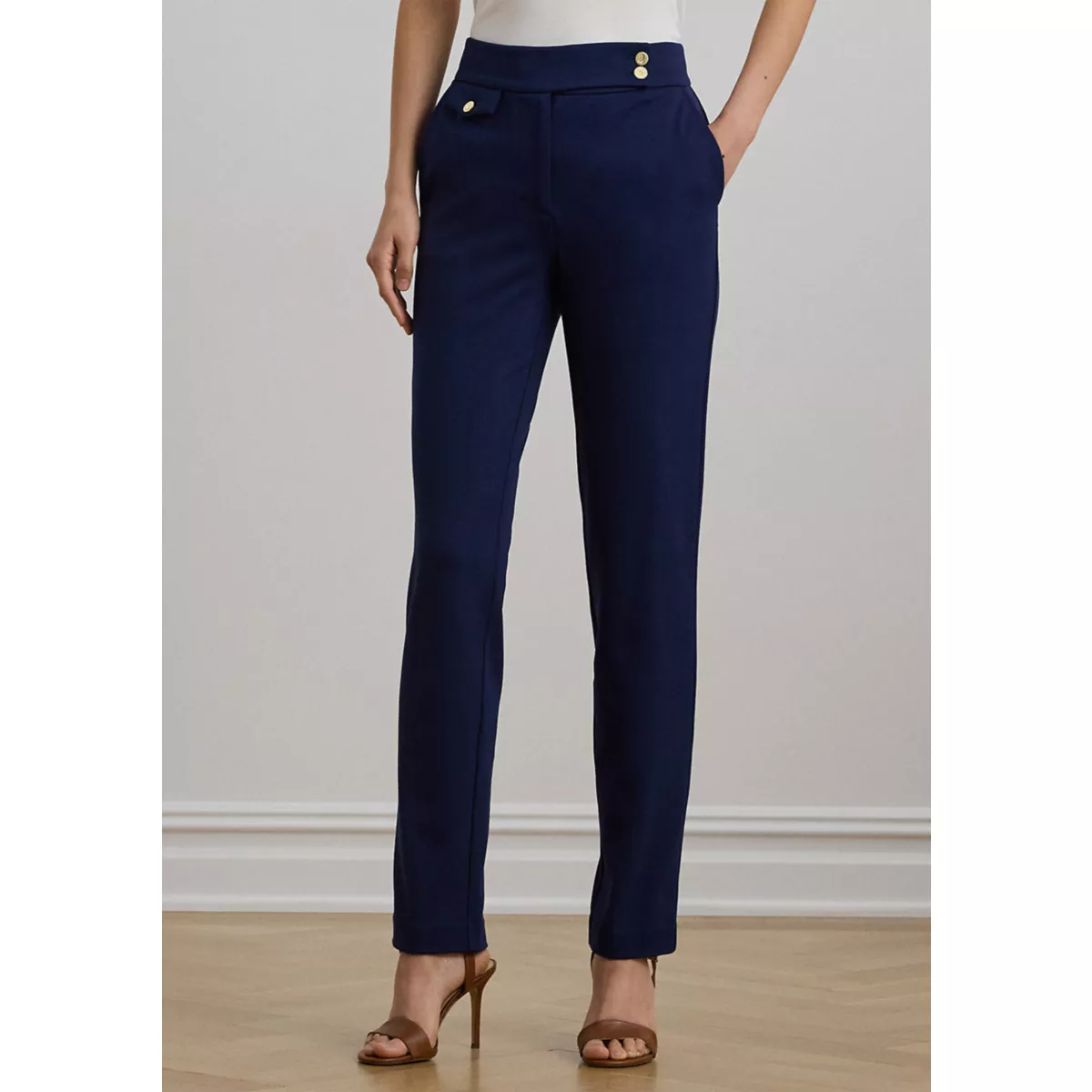 Women's Ponte Ankle Pants - 1