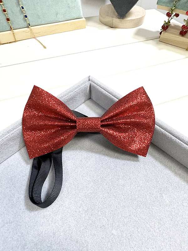 Exquisite banquet party super shiny bow tie para hombre