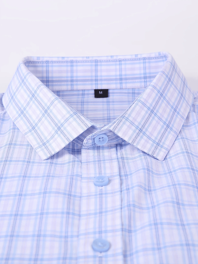 Camisa a cuadros ejecutivo casual para hombre
