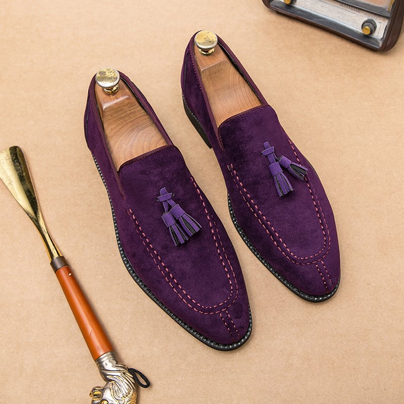 Zapatos retro ejecutivo casual Tassel cuero