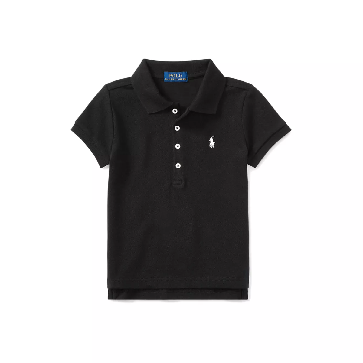 Girls 2-6x Stretch Cotton Mesh Polo Shirt - 6