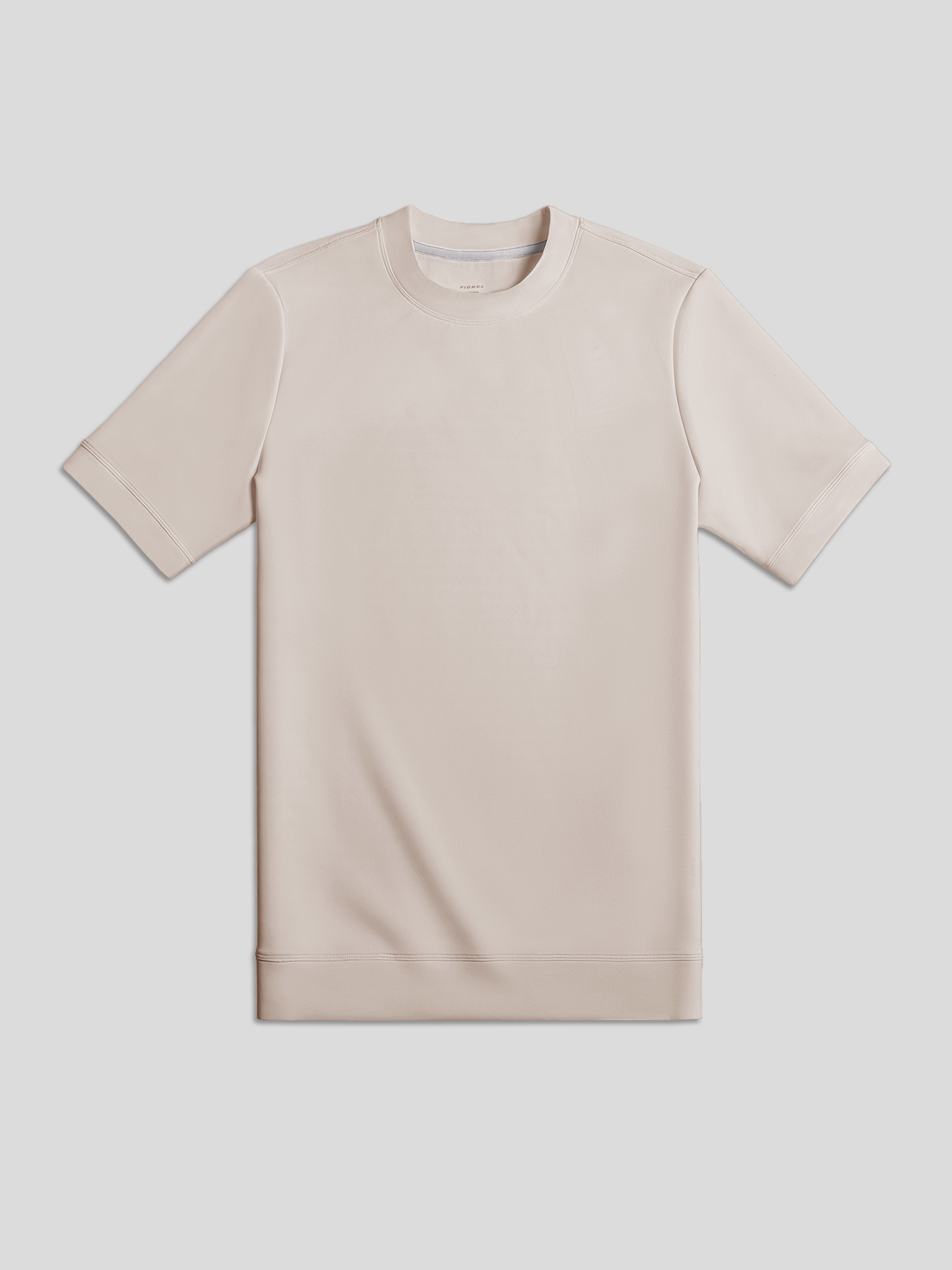 Modal Blend de manga corta Tee:de corte entallado