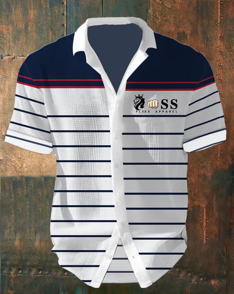 Camisa ejecutivo casual Contrast Waffle para hombre