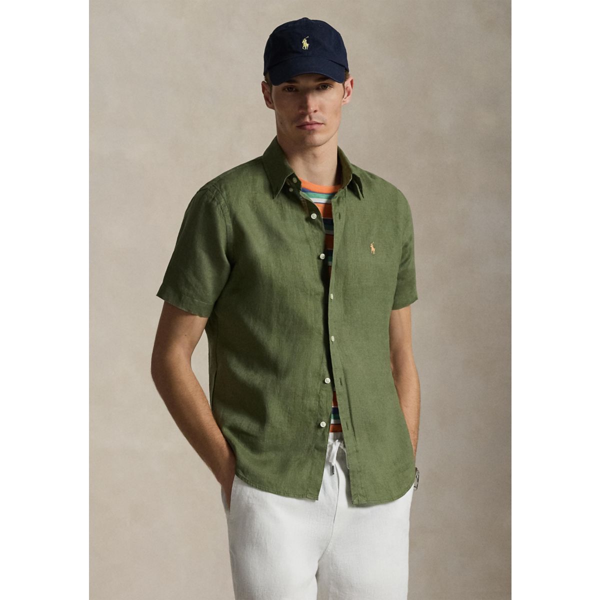 Classic Fit Linen Shirt - 10
