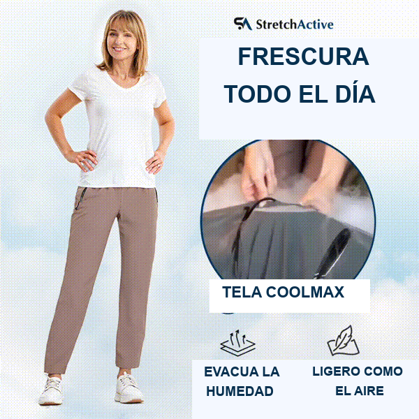 Pantalón casual ultraelástico de tacto fresco para mujer · vista 13