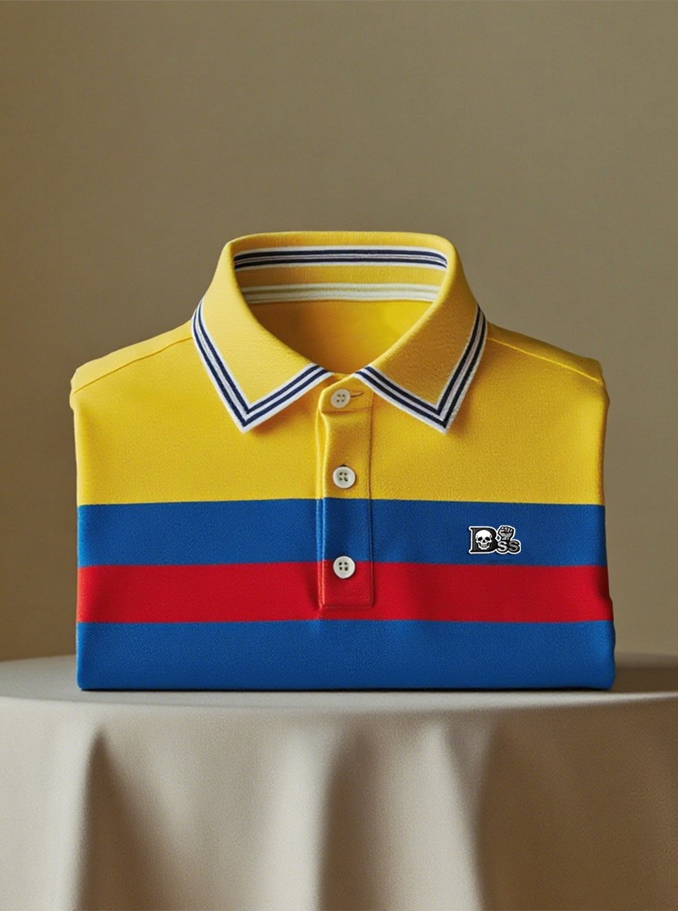 Camisa polo ejecutivo casual Button de manga corta para hombre
