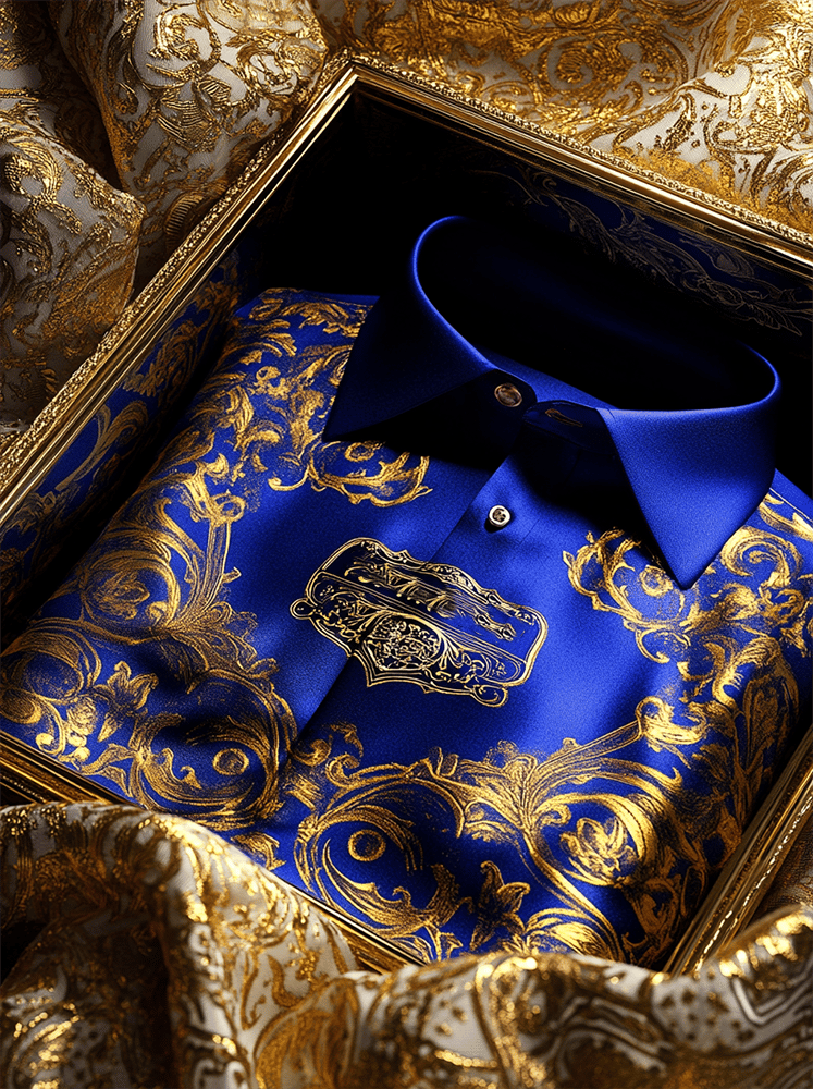 Camisa satén Luxe de manga corta para hombre
