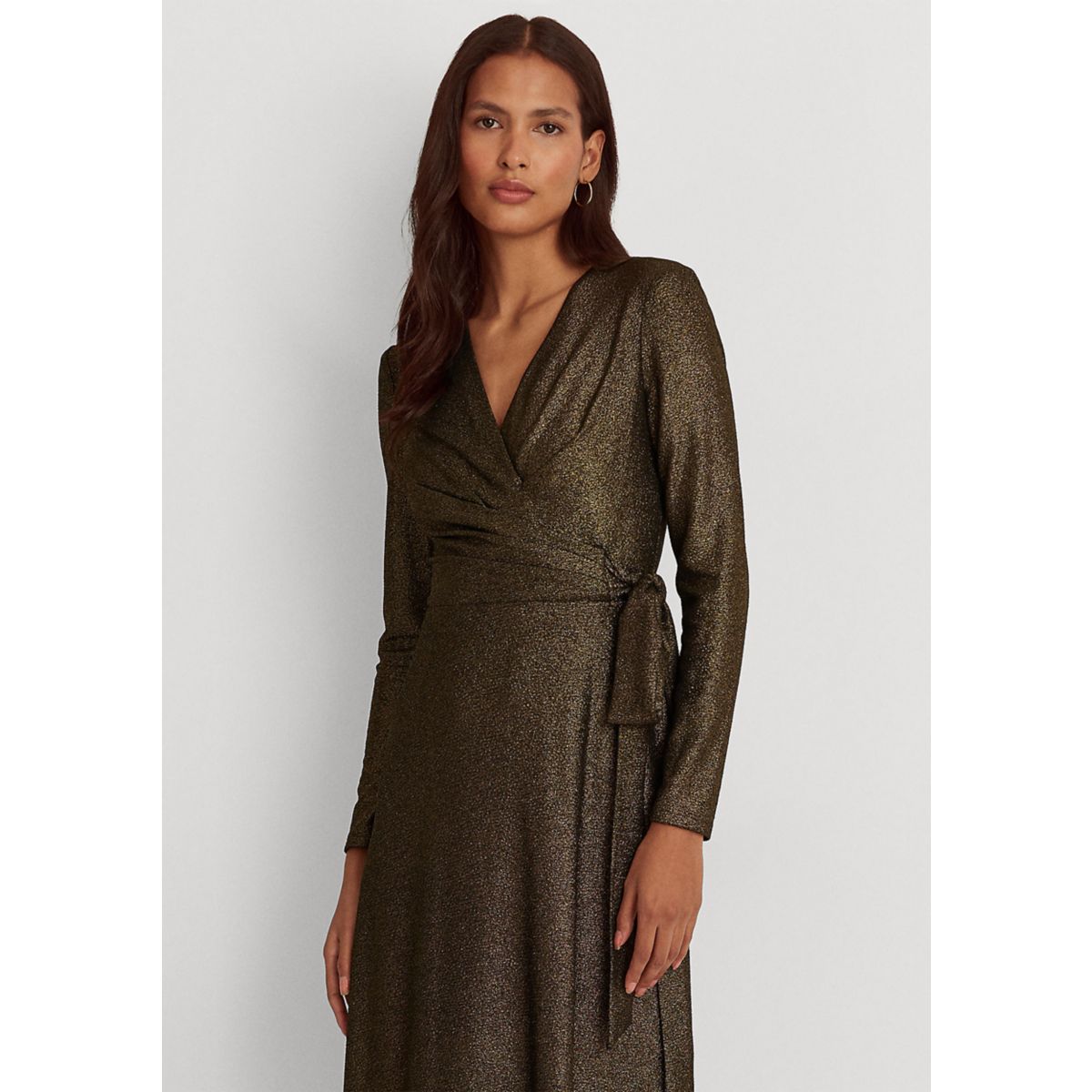 Metallic Jacquard Dress - 1
