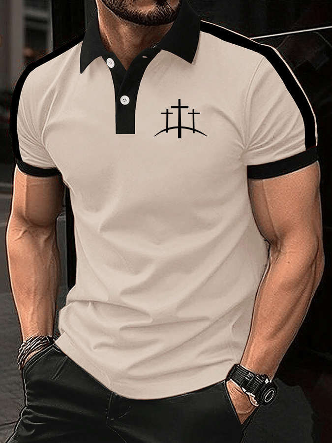 Camisa polo Faith estampado para hombre
