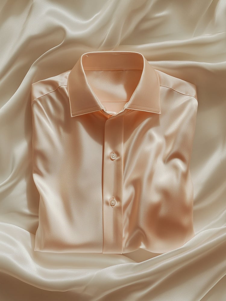 Camisa ejecutivo casual solapa de manga corta para hombre